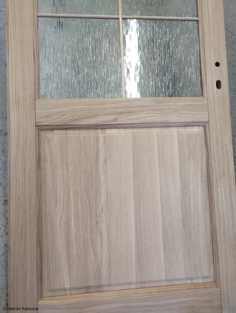Dveře int. dubové prosklené
