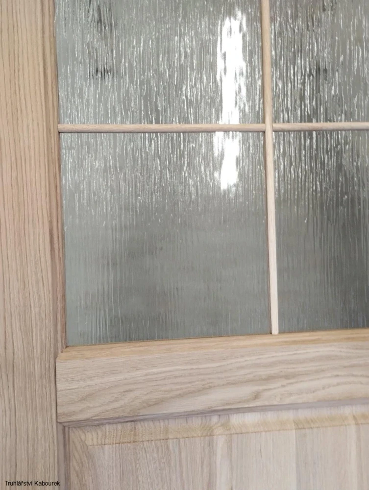 Dveře int. dubové prosklené