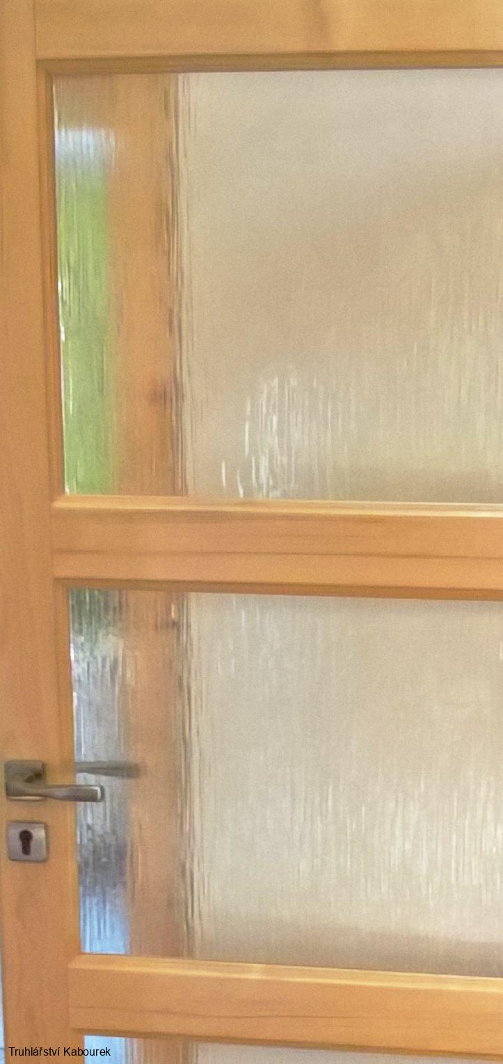 Dveře int. smrkové prosklené