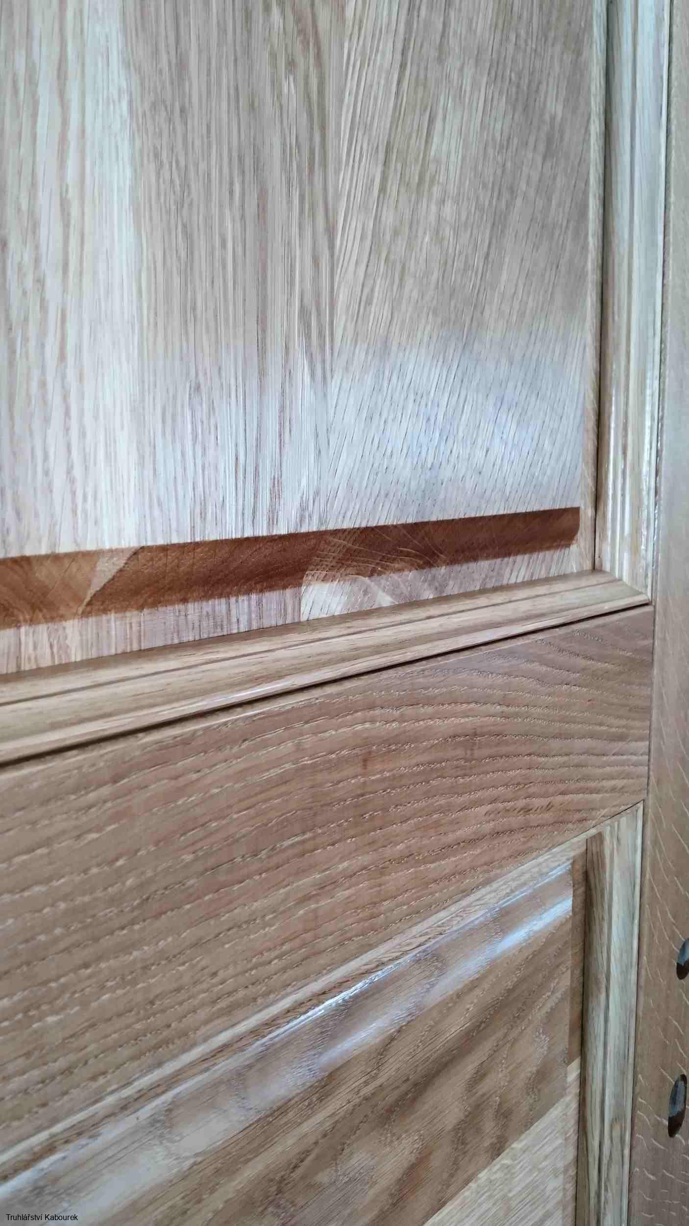 Dveře int. dubové plné