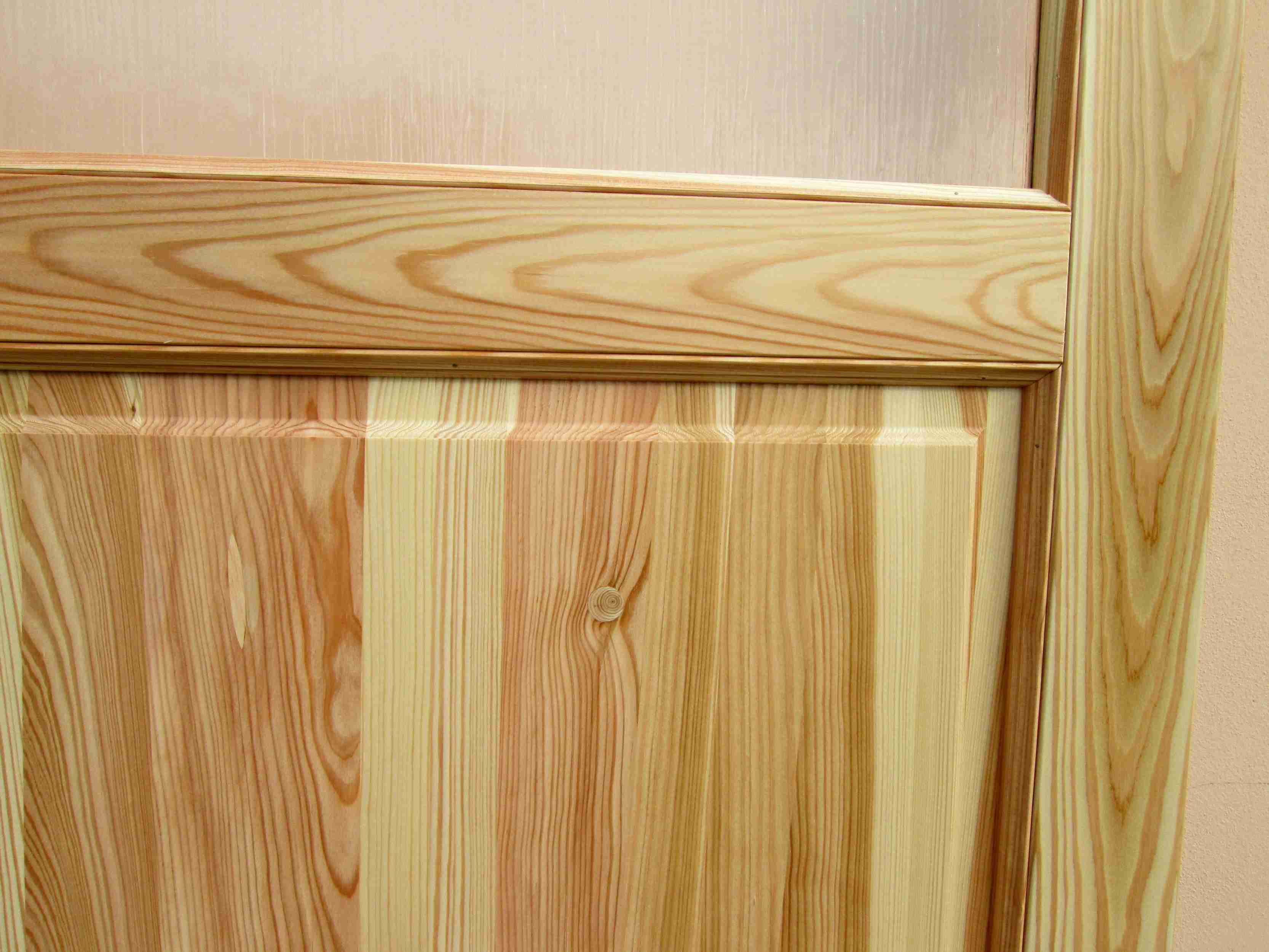 Dveře int. modřínové prosklené