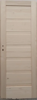 Dveře interiérové smrkové soft. plné